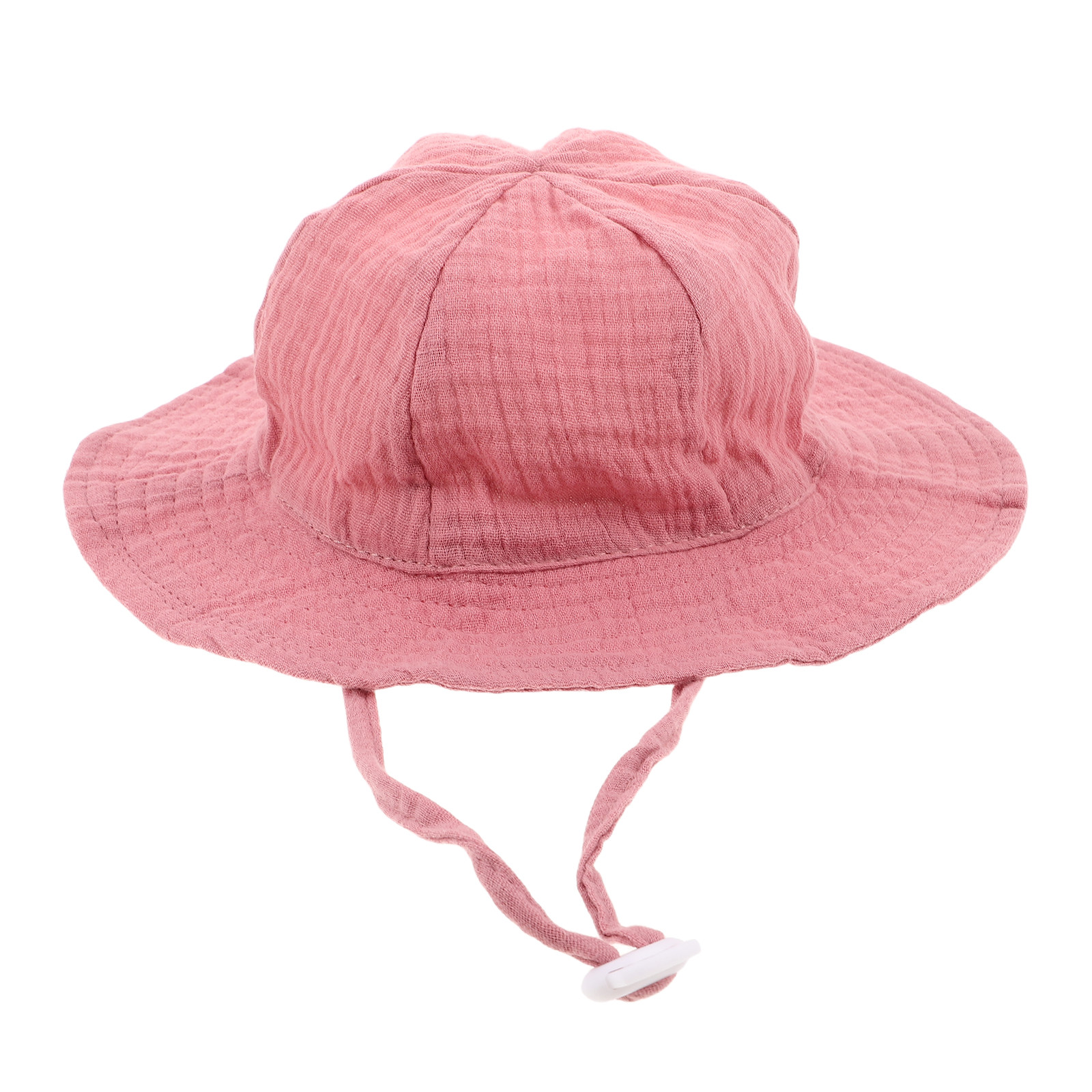 Sun Hat Wide Brim - 幼児用日よけ帽子 コットンバケットスタイル 通気性 軽量 広いつば 調節可能なフィット感