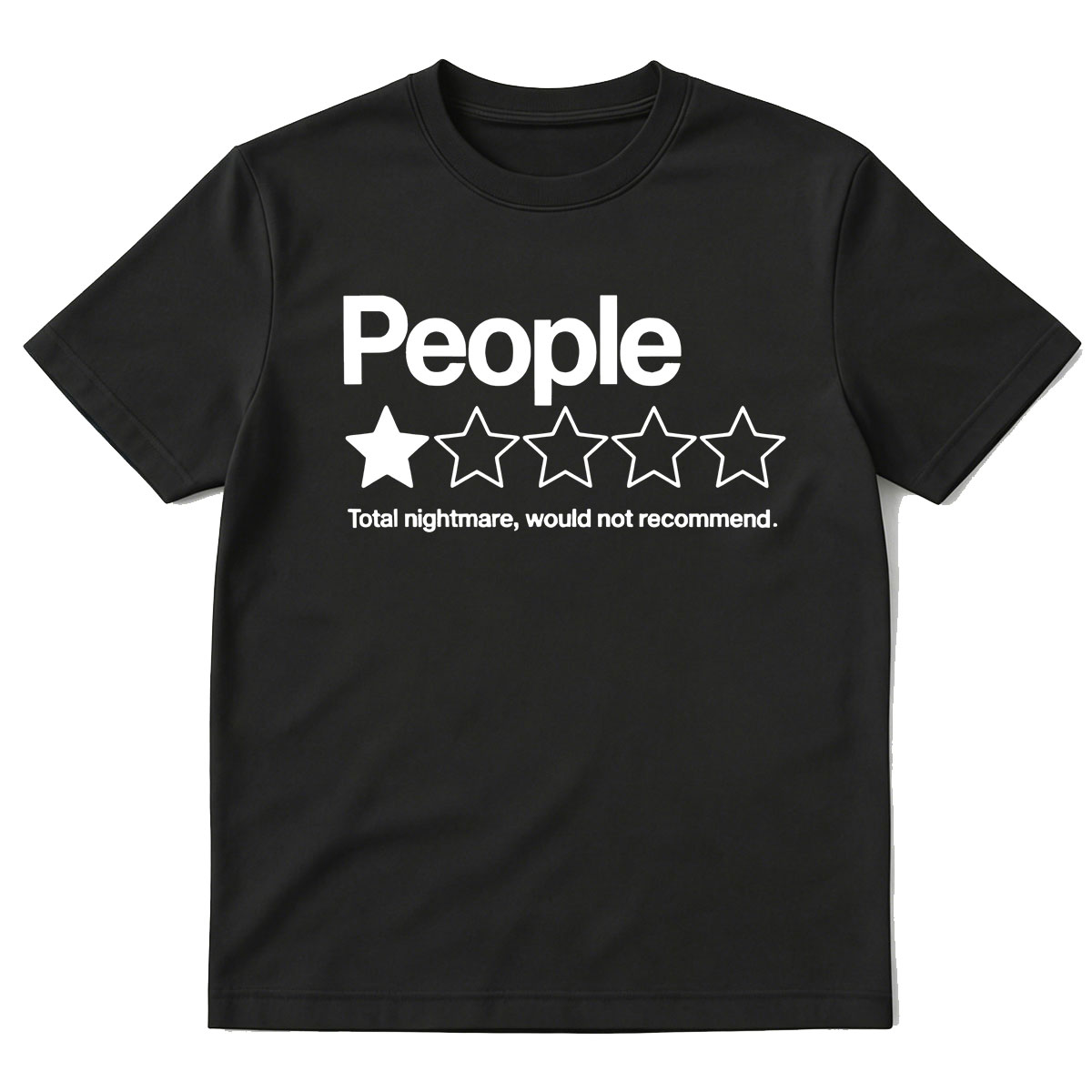 Summer Clothing Recommendations - People Total Nightmare はお勧めしません Tシャツ男性女性服カジュアルコットン半袖オーバーサイズ Tシャツストリートウェア