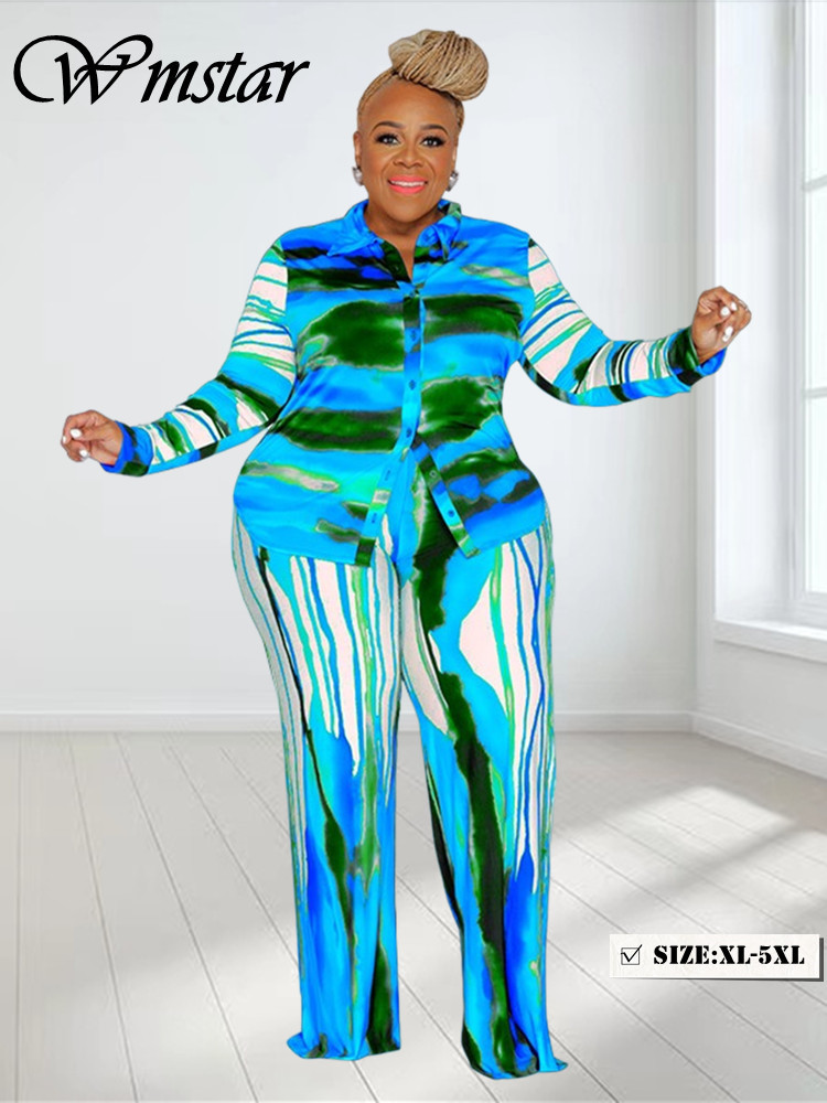 Summer Clothing Wholesale - Wmstar-レディース2点セット,タイダイのトップとパンツ,秋のコレクション,卸売り,2022