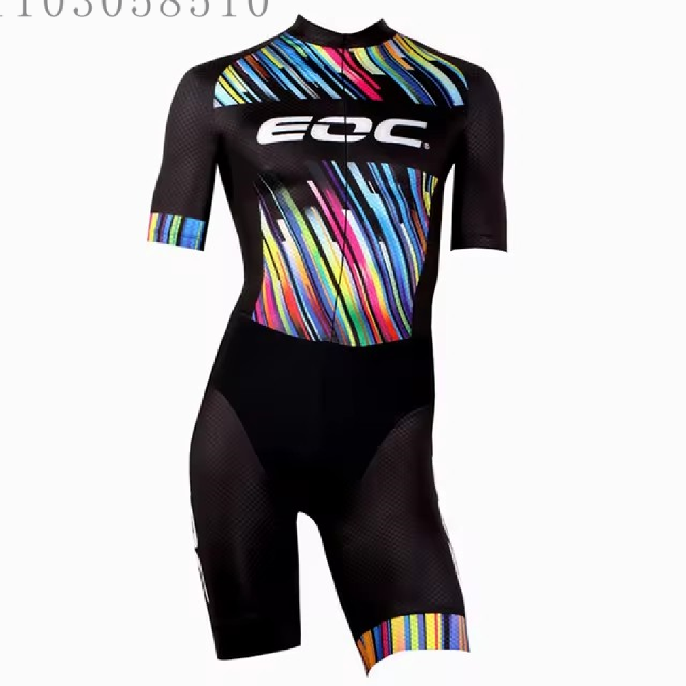Summer Clothing Sale Men - Eoc-sportインラインスピードスケート服男性用、半袖、スケートレース、カラフルなトライスーツセット