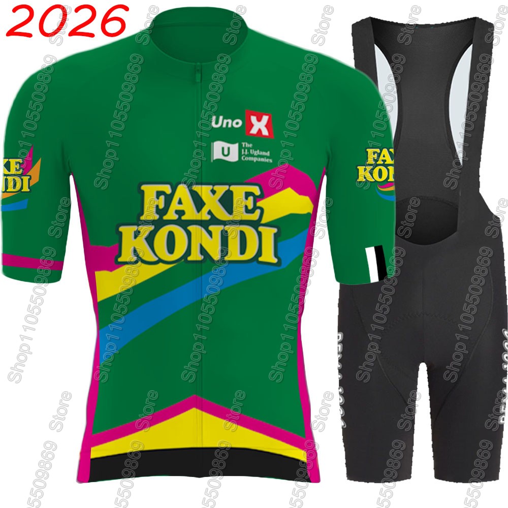 Summer Clothing Sale Men - UNO X 2026プロチームサイクリングジャージセット サマーノルウェーグリーン ウェア メンズキット