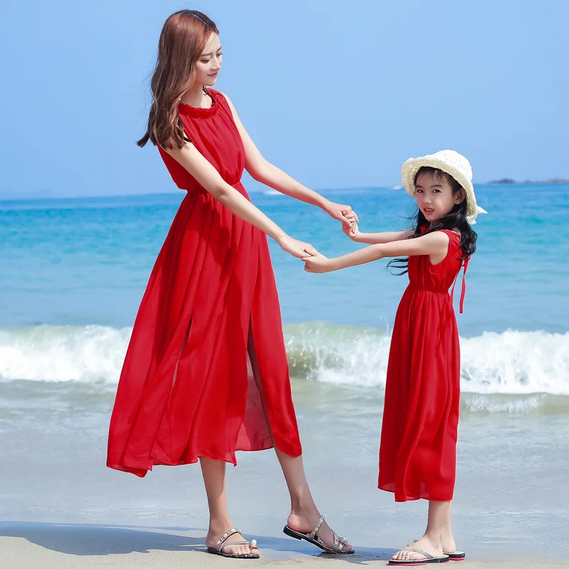 ママと女の子の赤ちゃんの休暇ルックドレス母娘マッチングリゾー - Summer Clothing Resort のレビューと価格