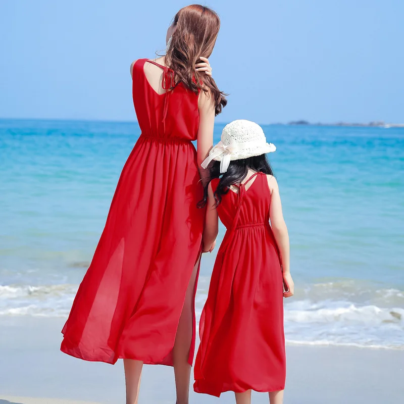ママと女の子の赤ちゃんの休暇ルックドレス母娘マッチングリゾー - Summer Clothing Resort のレビューと価格
