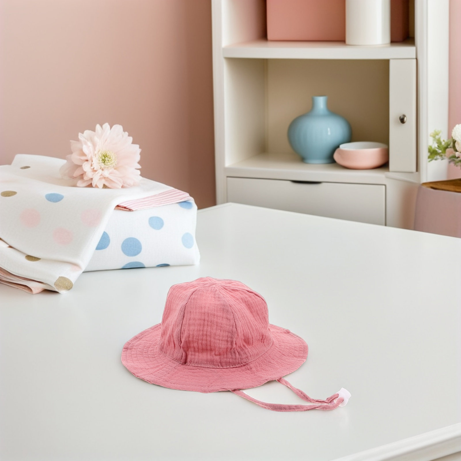 幼児用日よけ帽子 コットンバケットスタイル 通気性 軽量 広 - Sun Hat Wide Brim のレビューと価格