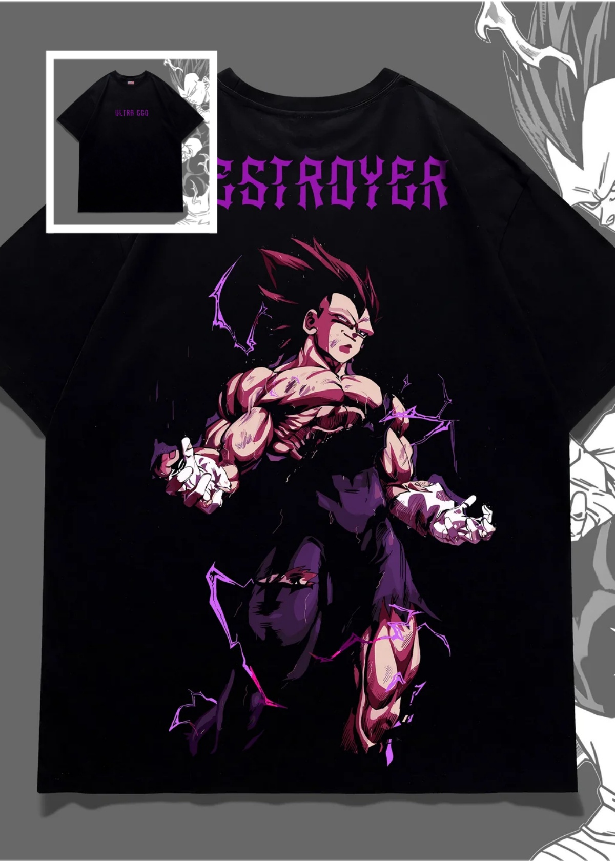 ドラゴンボールグラフィック Tシャツ日本アニメベジータウルト - Summer Clothing Ego のレビューと価格