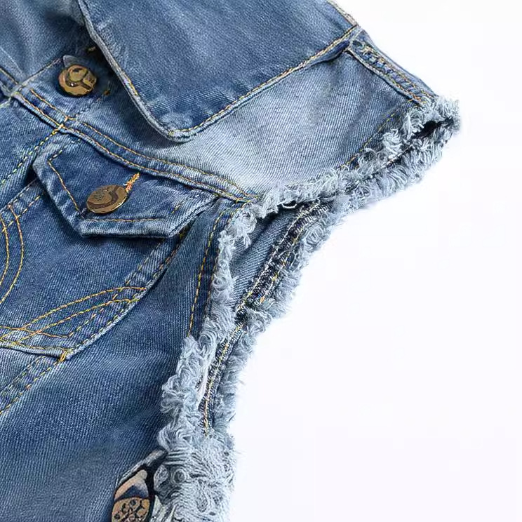 トレンドのメンズバイクウェア：ライトブルーデニムジャケット、 - Summer Light Clothing のレビューと価格