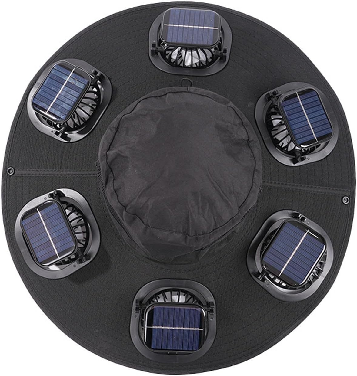 ホット6ファンソーラーファンハット通気性UVカットワイドブリ - Sun Hat Wide Brim のレビューと価格