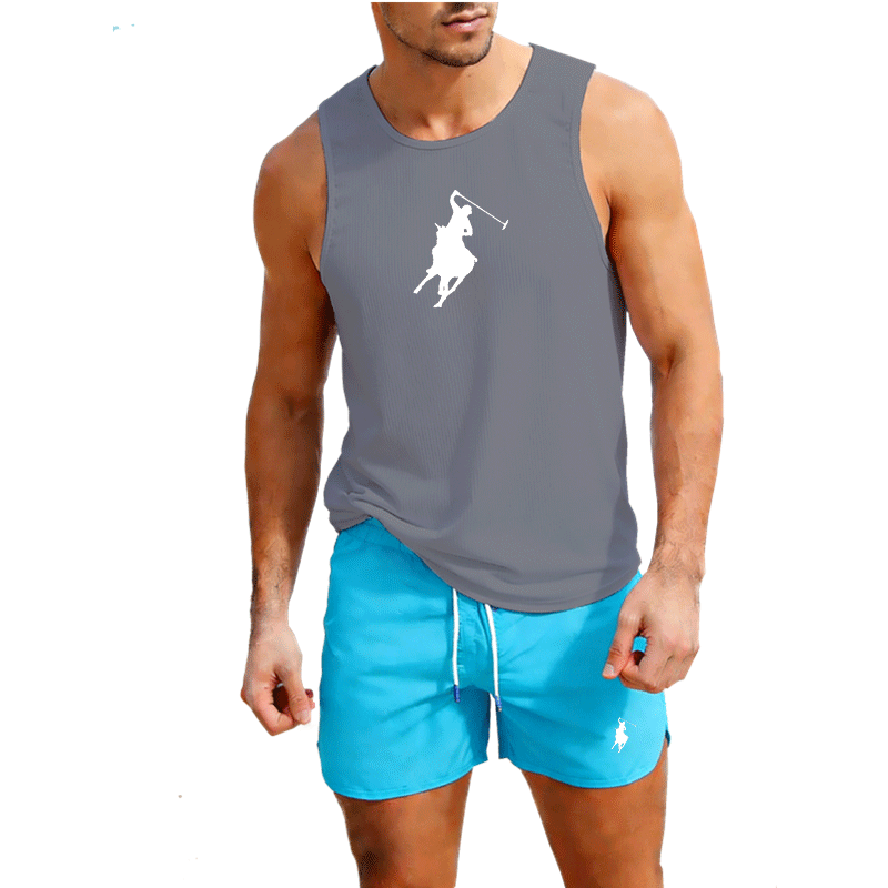 ヨーロッパメンズサマーベスト＆ショーツセット 2ピース アウ - Summer Clothing Sets のレビューと価格
