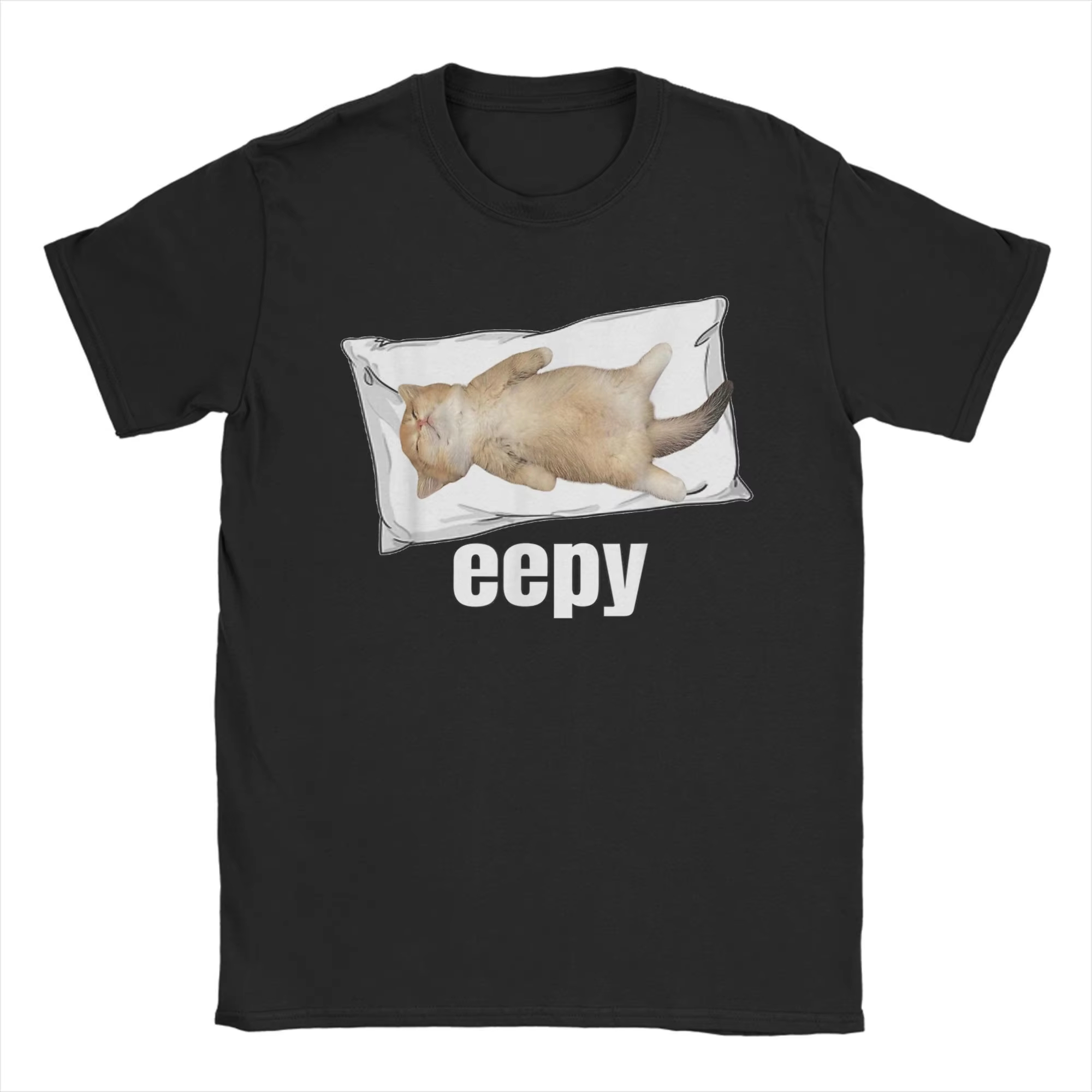 2026 ホットメンズ Tシャツ Eepy Cat Slee - Summer Clothing Gif のレビューと価格