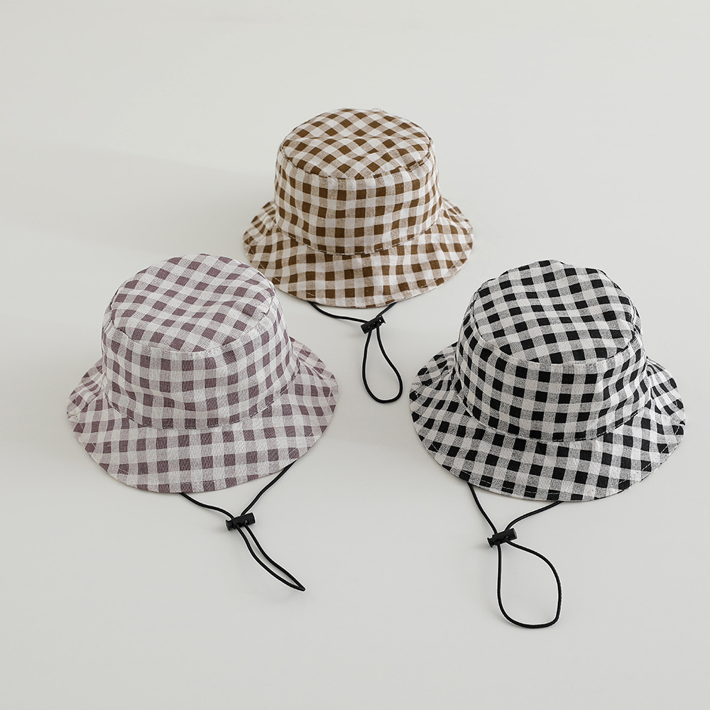 つば広秋用サンハット ベビーチェック柄フィッシャーマンハット - Sun Hat Wide Brim のレビューと価格