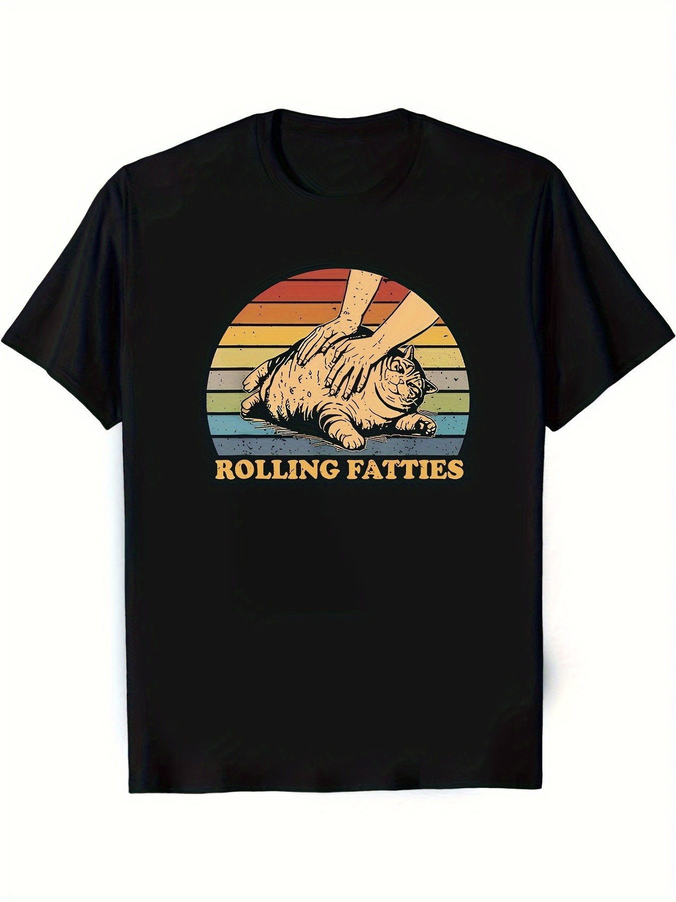 メンズ無地プリントTシャツ - ブラックカジュアルラウンドネ - Summer Clothing Recommendations のレビューと価格