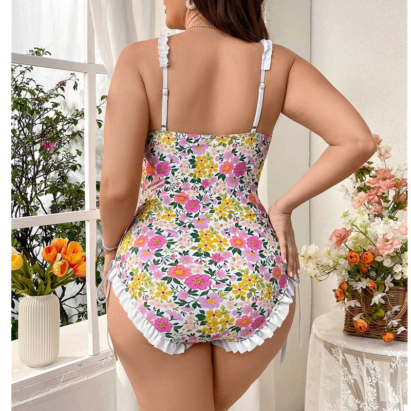 ワンピース水着女性プラスサイズ水着 2025 フラワープリン - Summer Alt Clothing のレビューと価格