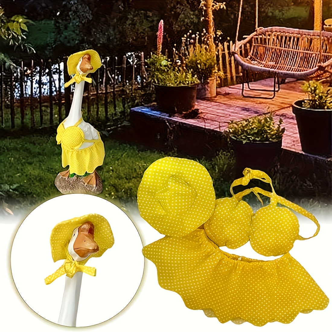 ガチョウの衣装 23 インチ ハワイ ビキニ ポーチ服 芝生 - Summer Alt Clothing のレビューと価格