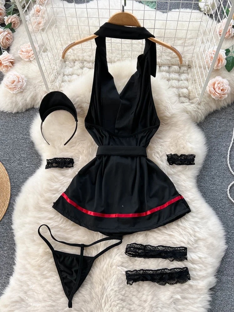 エロティックファッションセクシーなホルターランジェリードレス - Summer Clothing Stores のレビューと価格