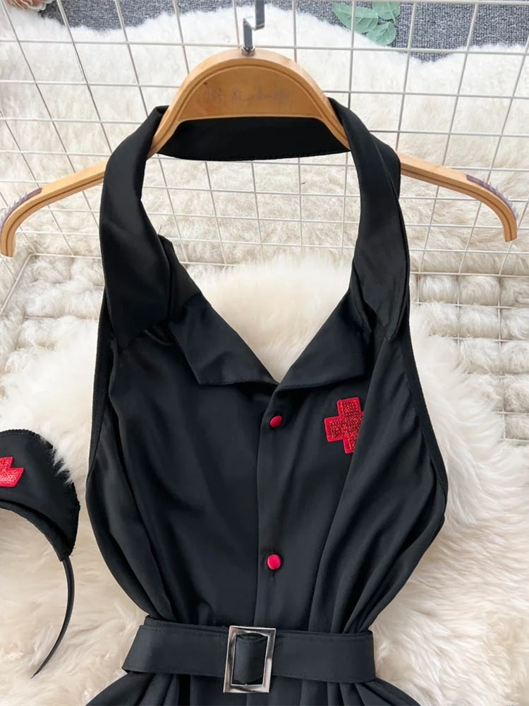 エロティックファッションセクシーなホルターランジェリードレス - Summer Clothing Stores のレビューと価格