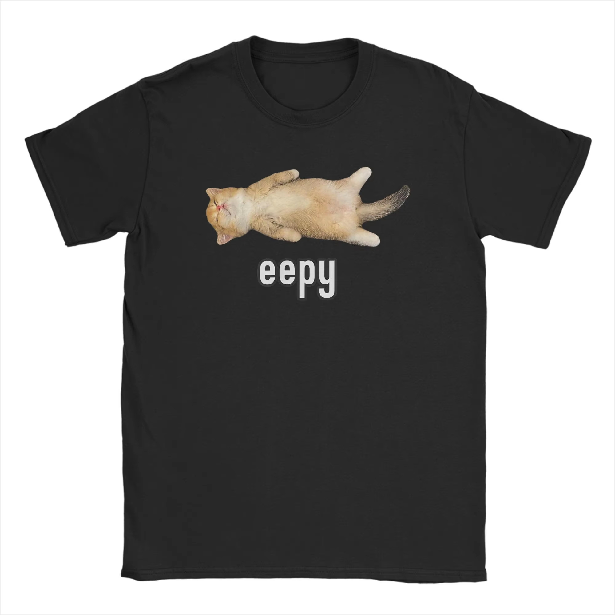 2026 メンズ Tシャツ Eepy Cat Sleepy  - Summer Clothing Gif のレビューと価格