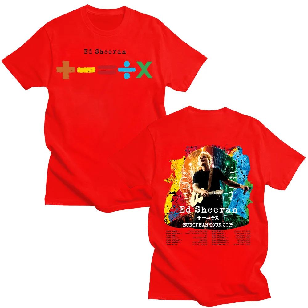 エド・シーラン ヨーロッパ ツアー 2025 Tシャツ メン - Summer Clothing Gif のレビューと価格