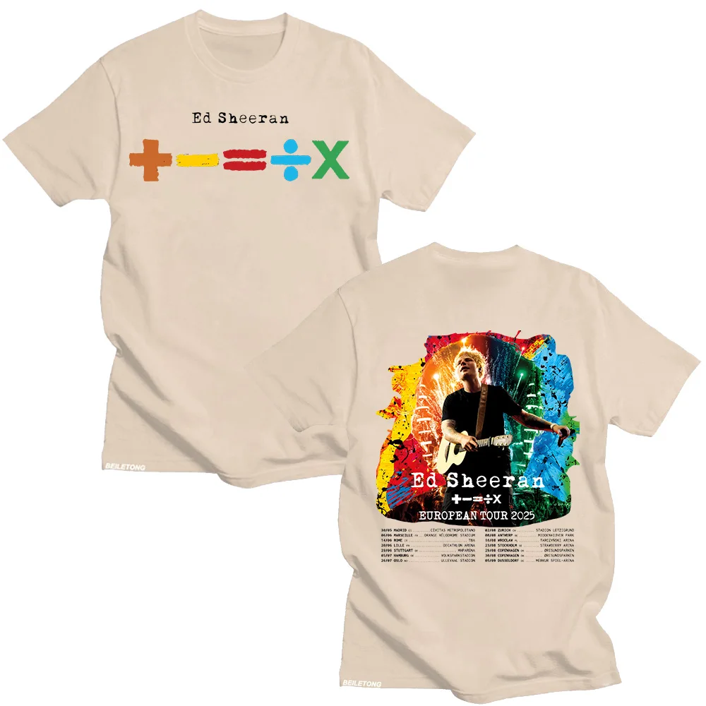 エド・シーラン ヨーロッパ ツアー 2025 Tシャツ メン - Summer Clothing Gif のレビューと価格