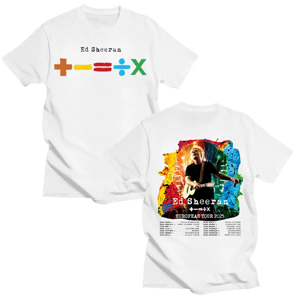 エド・シーラン ヨーロッパ ツアー 2025 Tシャツ メン - Summer Clothing Gif のレビューと価格