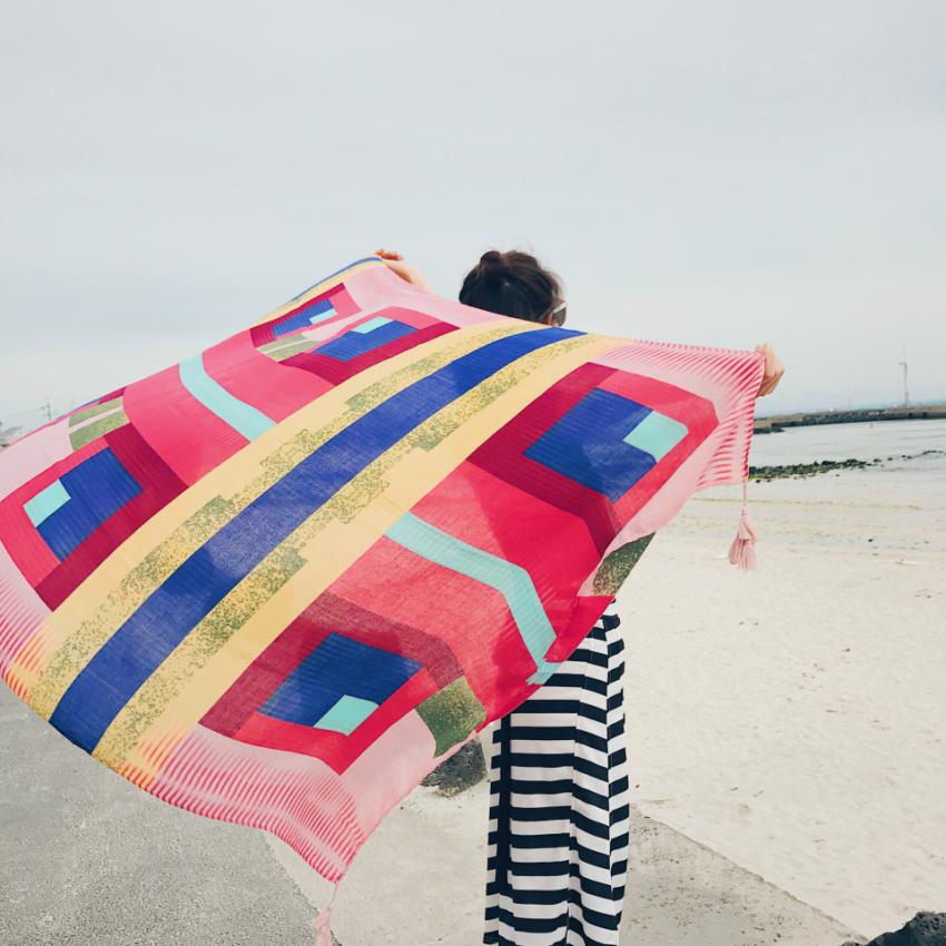 2018 新 90 × 180 センチメートルツイル綿パレオ - Sarong Pareo Wrap のレビューと価格