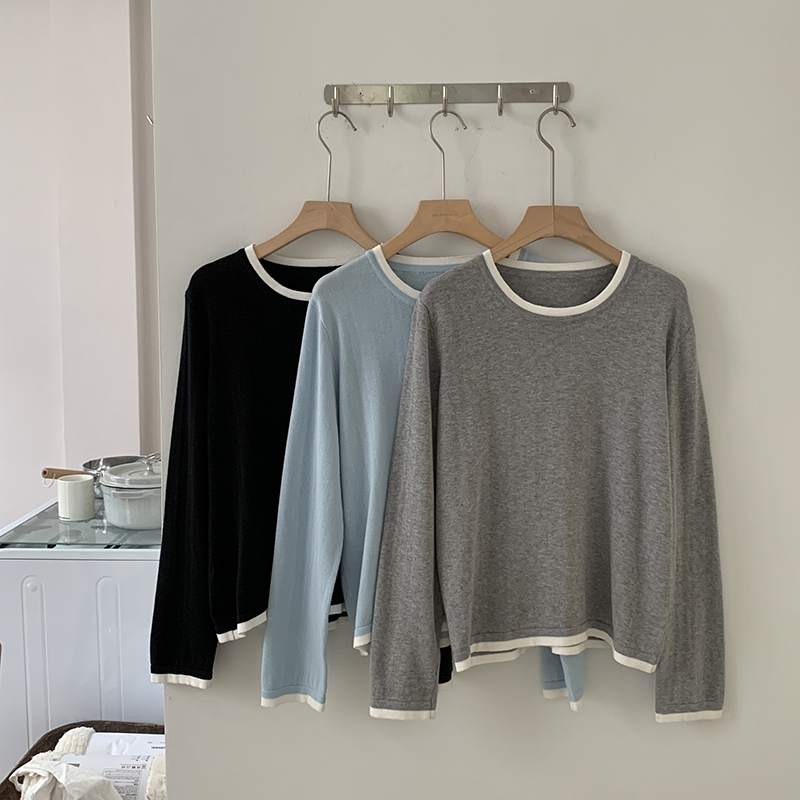 100%コットン製 レディース Oネック カラーブロック 長 - Summer Clothing Types のレビューと価格