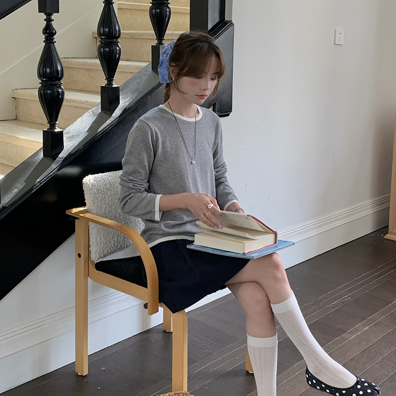 100%コットン製 レディース Oネック カラーブロック 長 - Summer Clothing Types のレビューと価格