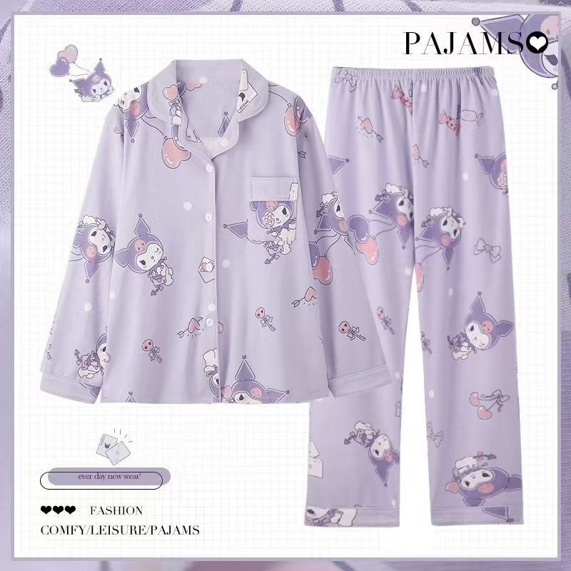 サンリオシナモロールパジャマ女性春秋アニメハローキティ夏長袖 - Summer House Clothing のレビューと価格