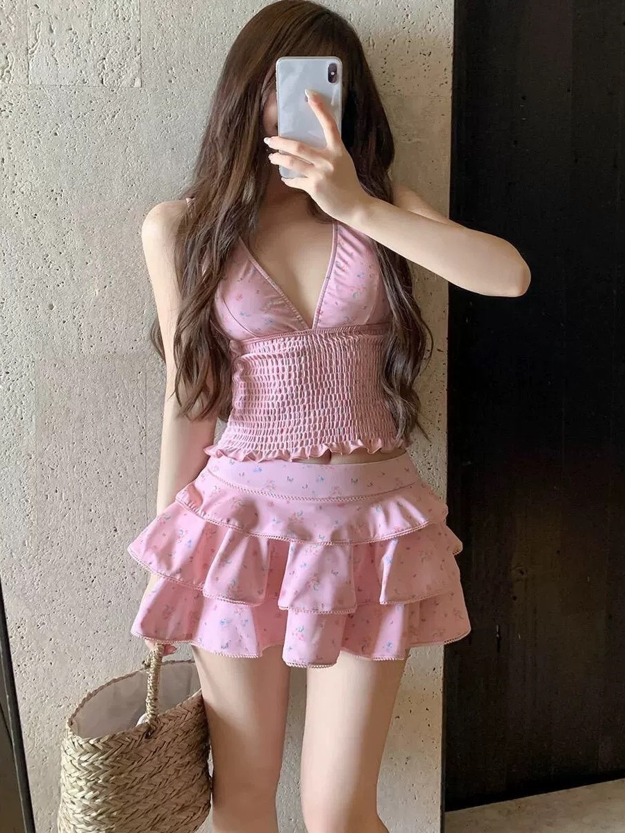 夏の女性の服痩身タンキニ水着女性控えめなスカート付きビキニセ - Summer Clothing Beach のレビューと価格