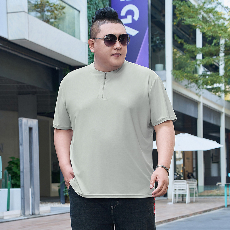 ビッグサイズ 9XL メンズ アイスシルク ヘンリーシャツ  - Summer Clothing Types のレビューと価格