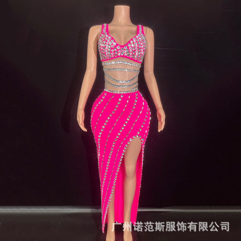 高級ホットダイヤモンドグラムサスペンダードレスパーティー服海 - Summer Clothing Resort のレビューと価格