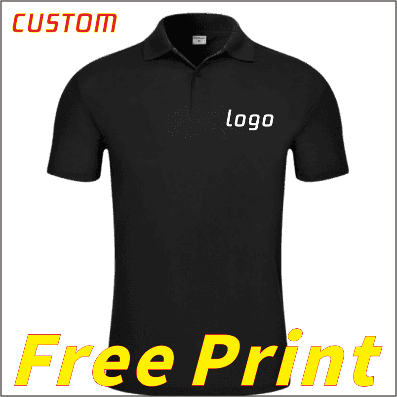 純色サマーポロシャツシャツ半袖Tシャツカスタム印ロゴ刺繍ロゴ - Summer Clothing Logo のレビューと価格