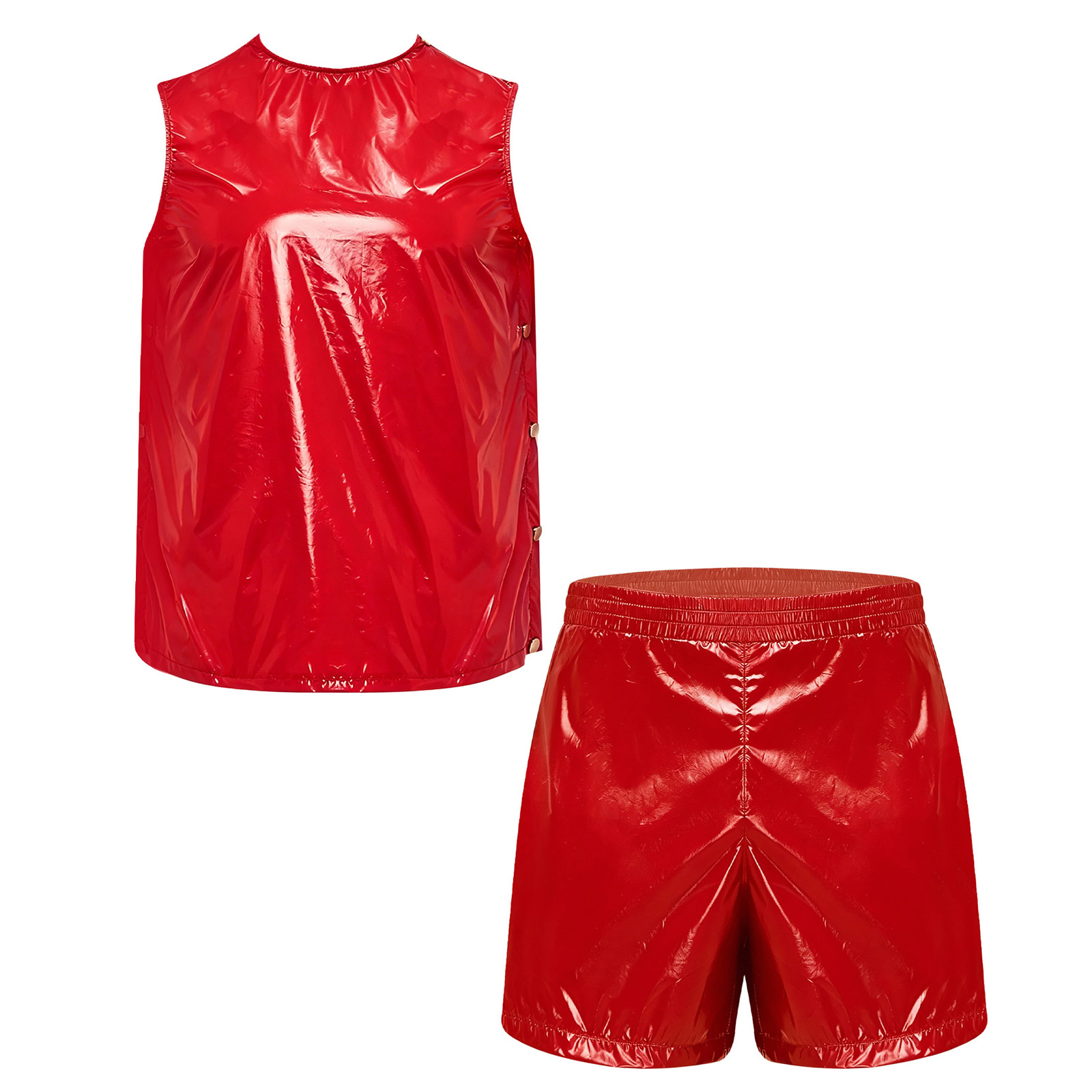 男性用防水汗止め2ピースセット タンクトップとサイドボタンボ - Summer Clothing Sets のレビューと価格