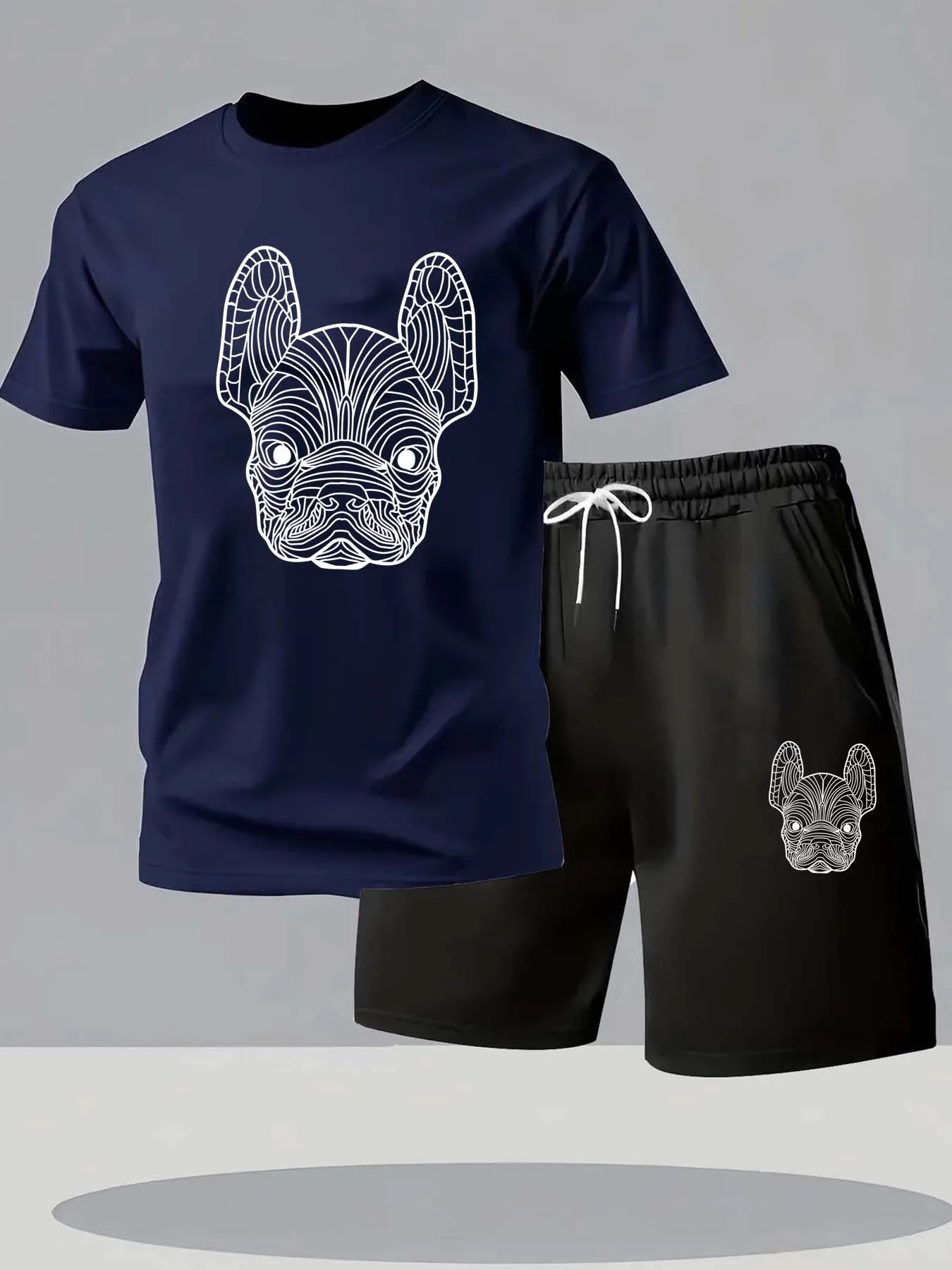 夏のメンズ速乾カジュアル半袖Tシャツとショートパンツセットシ - Summer Clothing Beach のレビューと価格