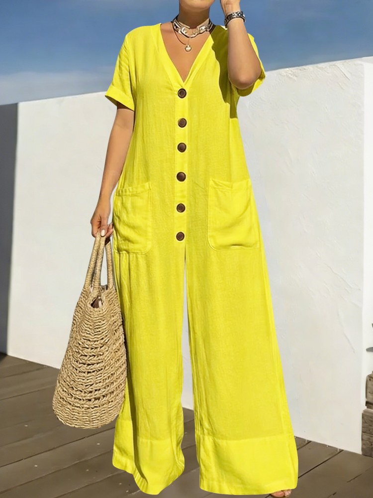 プラスサイズ女性服ジャンプスーツ夏服ブルーアーバンレジャーボ - Summer Clothing Wholesale のレビューと価格