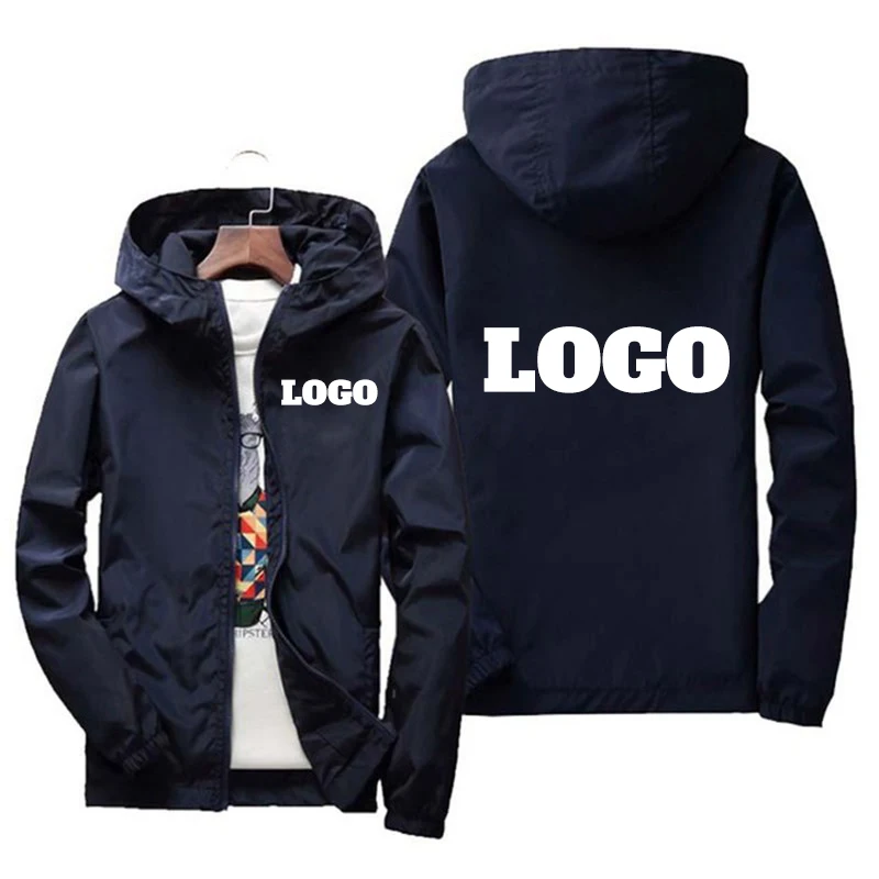 カスタムブランドのロゴが付いたメンズ防水ジャケット,暖かいウ - Summer Clothing Logo のレビューと価格