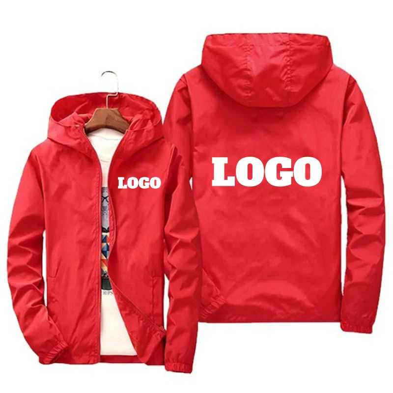 カスタムブランドのロゴが付いたメンズ防水ジャケット,暖かいウ - Summer Clothing Logo のレビューと価格