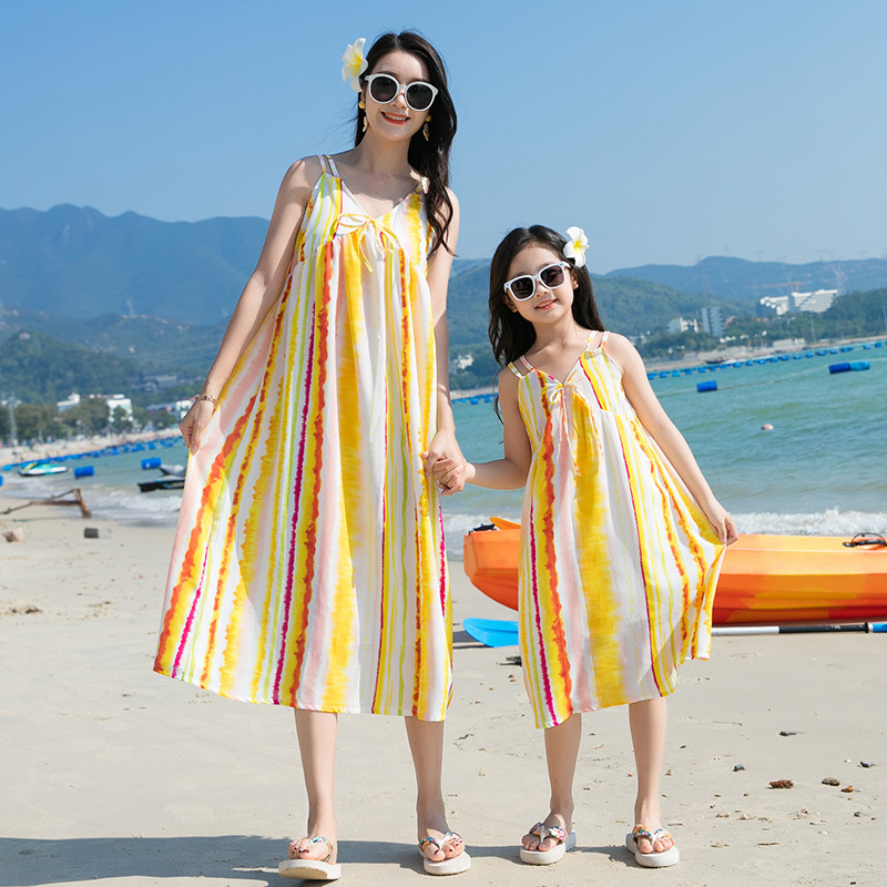 家族向けビーチウェアセット,バケーションウェア,親子服,娘, - Summer Clothing Resort のレビューと価格