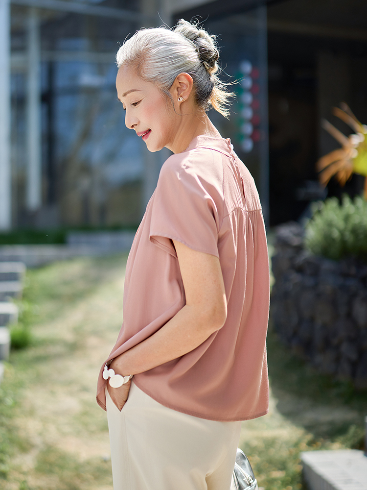 Muzhi ファッショナブルな半袖薄手 T シャツ中年母親向 - Summer Clothing For Women Over 50 のレビューと価格