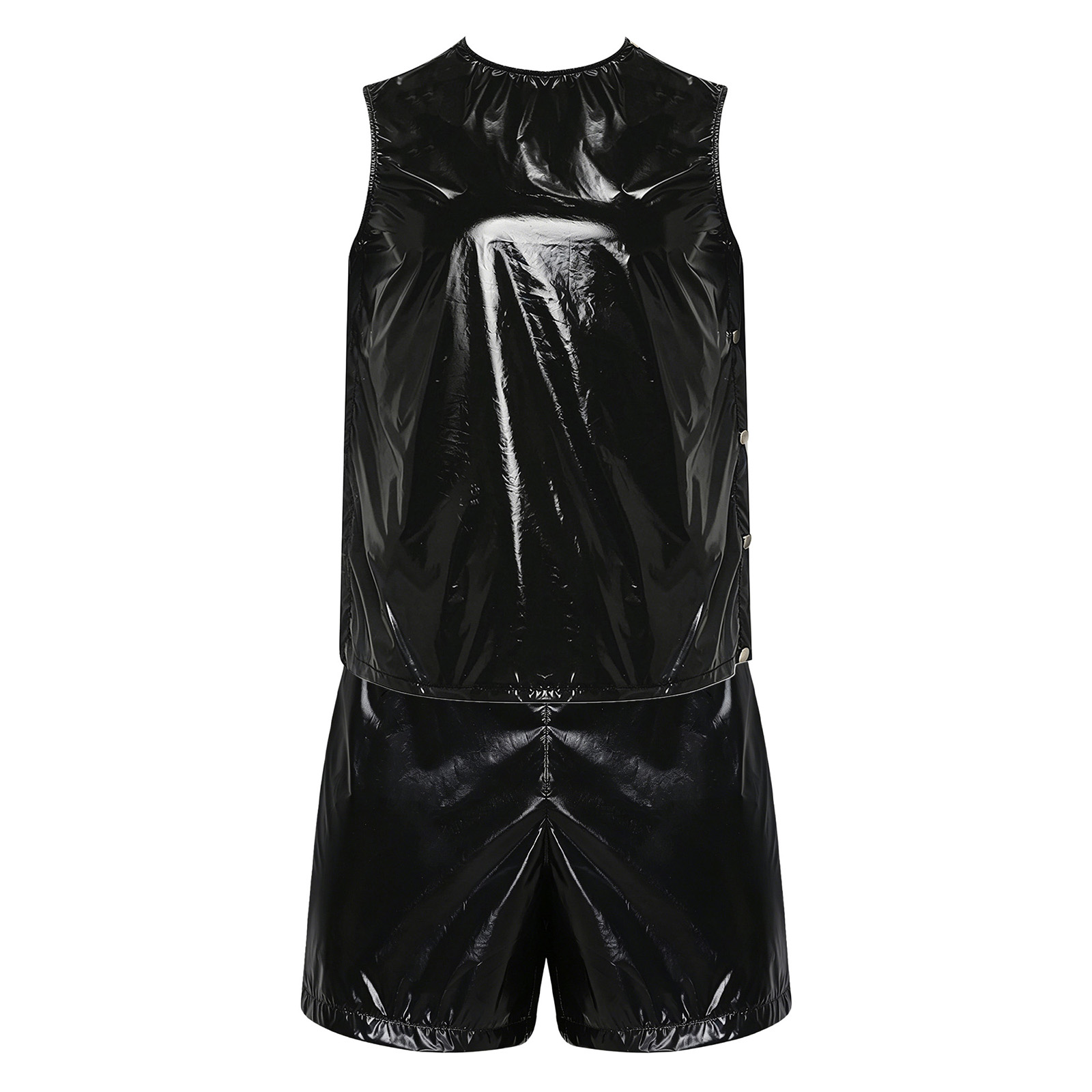 メンズ防水汗止めトラックスーツタンクトップとサイドボタン付き - Summer Clothing Us のレビューと価格