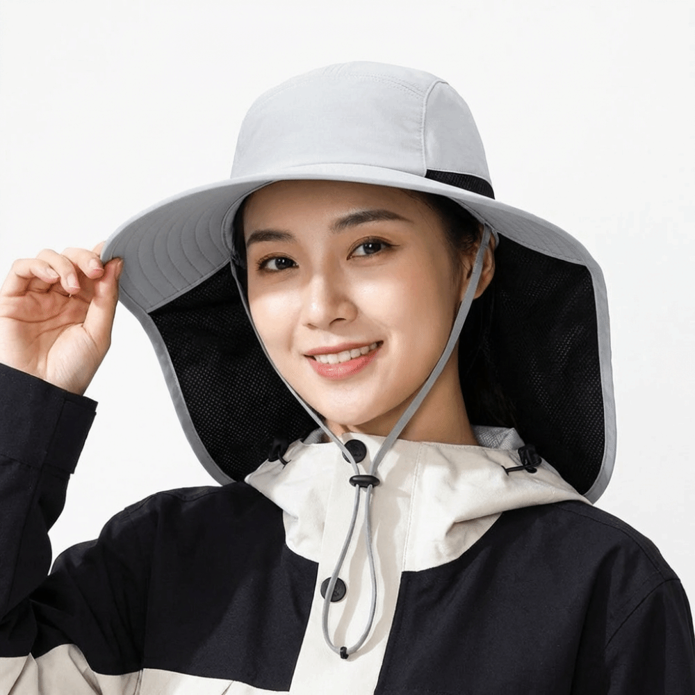 ファッションワイドブリムアウトドアサンハットネックフラップ付 - Sun Hat Wide Brim のレビューと価格