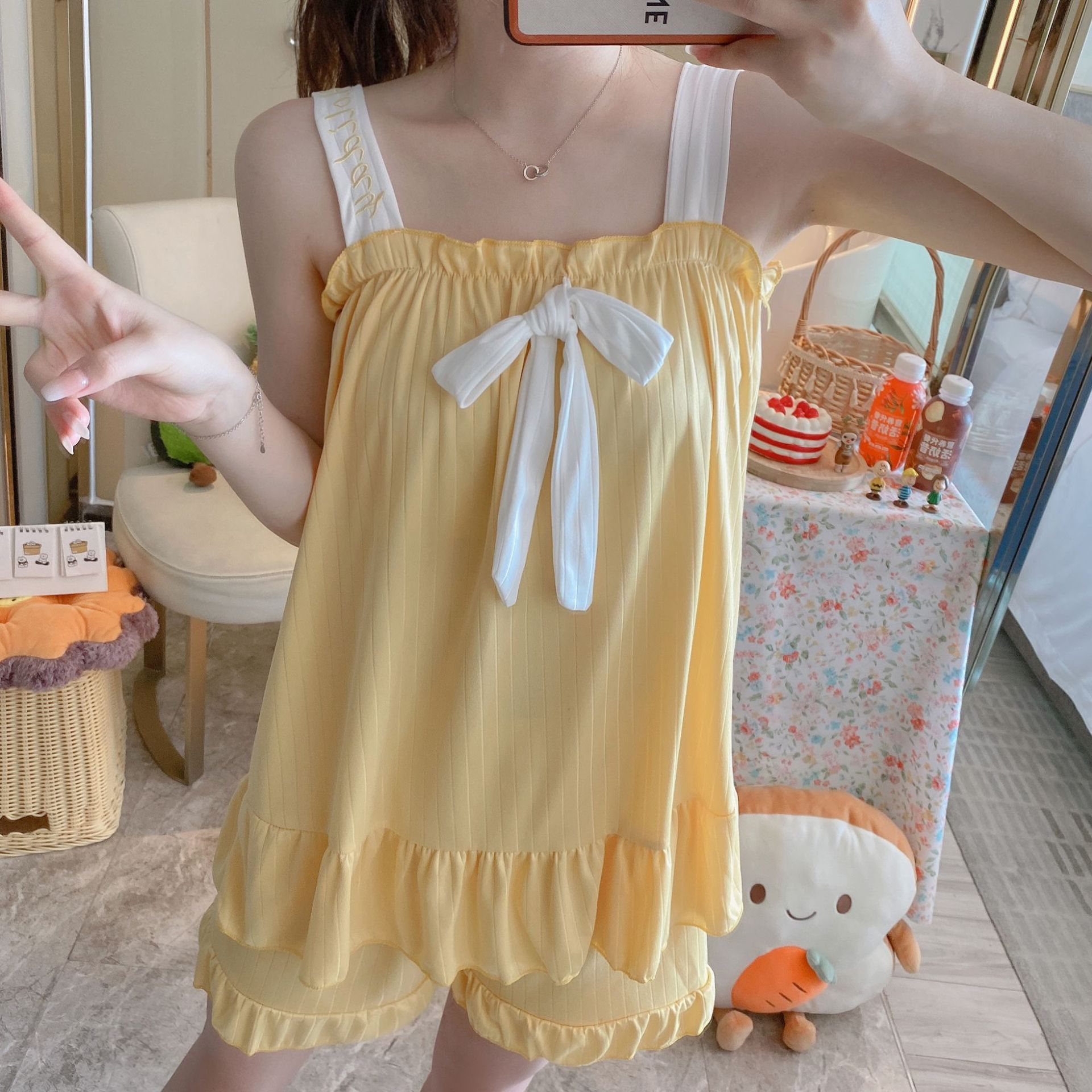 レディースツーピースセット ホームスーツ 女性用パジャマ レ - Summer House Clothing のレビューと価格