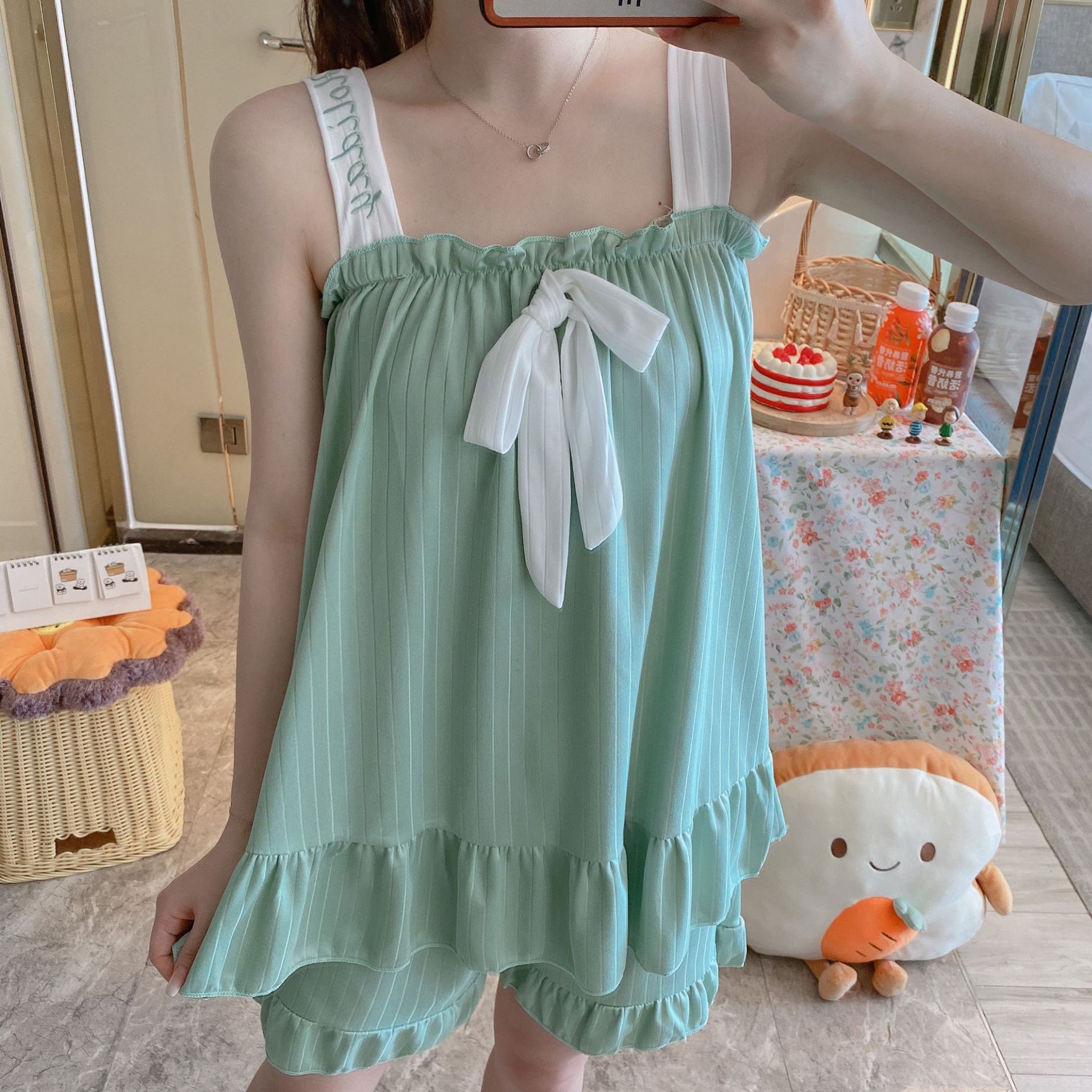 レディースツーピースセット ホームスーツ 女性用パジャマ レ - Summer House Clothing のレビューと価格